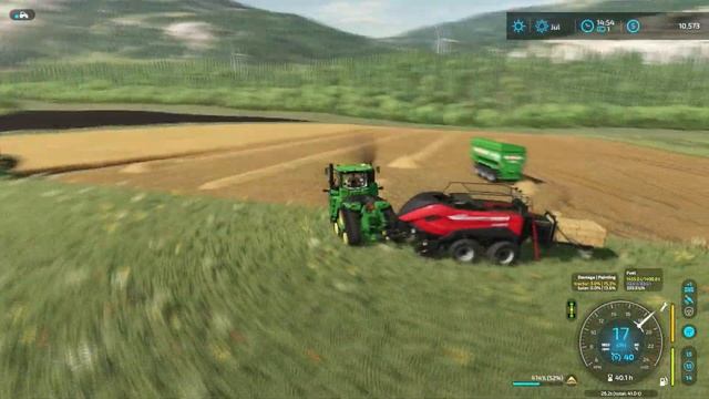 Harvesting and Baling RYE with NEW TRACTOR | GREEN ACRES | Farming Simulator 22 - Episode 3 смотреть онлайн