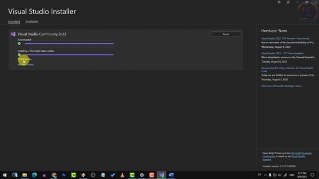 How to Download and Install Visual Studio 2022 | How to Create New Project in Visual Studio 2022 смотреть онлайн