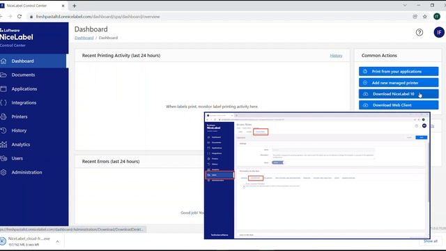 Installing NiceLabel and connecting to NiceLabel Cloud смотреть онлайн