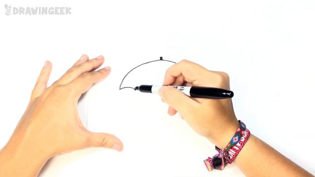 How to draw a Umbrella Step by Step | Umbrella Drawing Lesson смотреть онлайн