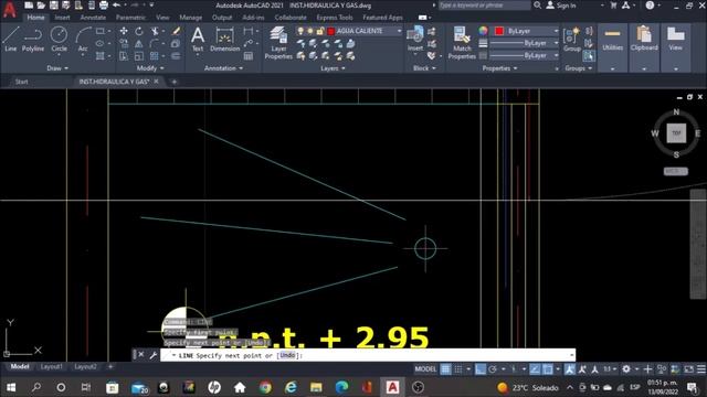 Curso AutoCAD Básico (Plano de instalación hidráulica/Hydraulic installation plan) ? ✅✏️ смотреть онлайн