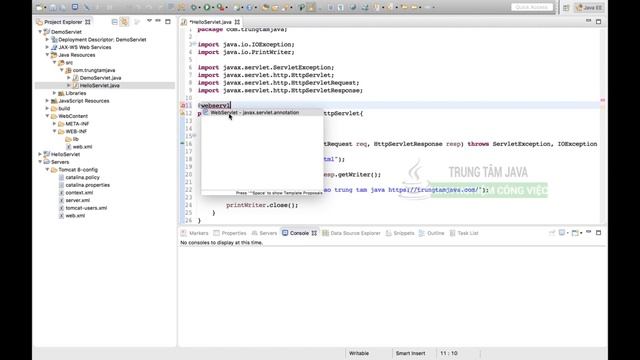 Java Servlet 05 - Cấu hình Java Servlet bằng Java Annotation - Java Master Edu смотреть онлайн