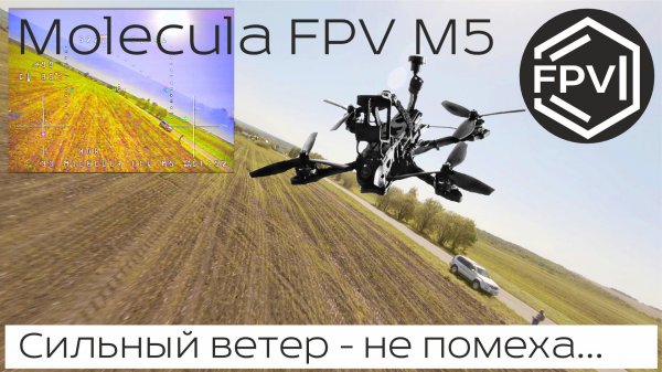 Фпв квадрокоптер Molecula FPV M5 полеты на локации Ветеран - сильный ветер дрону не помеха