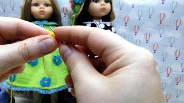 Вяжем украшение из цветочков на шляпку в проекте Весёлые Горошки смотреть онлайн