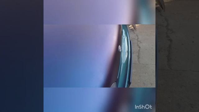 Пленка 3 D синий хамелеон . Капот Hyundai accent смотреть онлайн