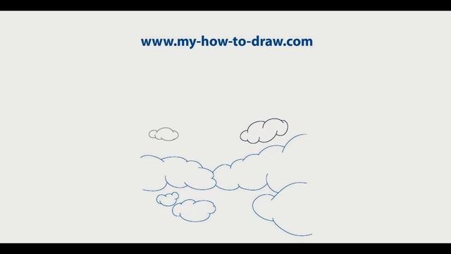 How to draw Clouds - Easy step-by-step drawing lessons for kids смотреть онлайн
