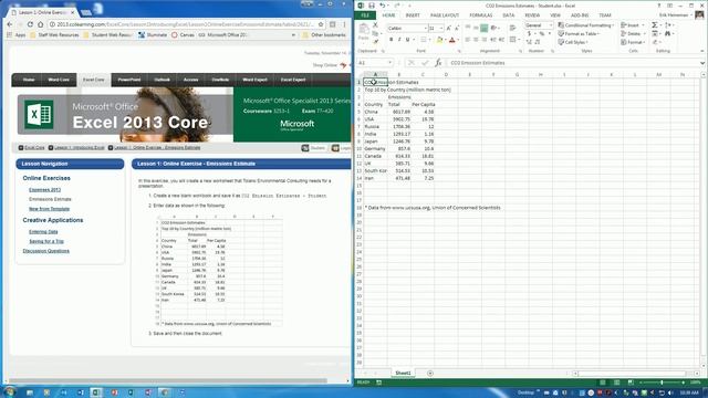 Excel 2013 Core Lesson 1 Introducing Excel смотреть онлайн