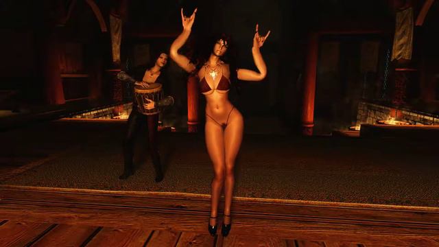 Elder Scrolls V Skyrim dance смотреть онлайн