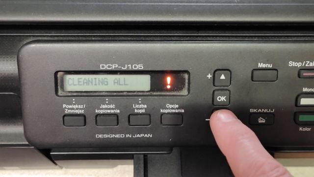 BROTHER DCP-J105 Power Purge Head Cleaning MAINTENANCE 76