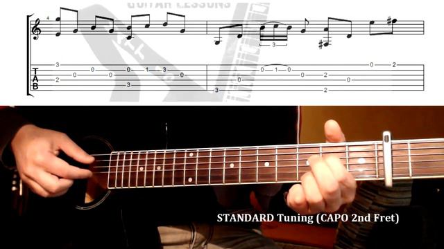 One Of Us FINGERSTYLE / FINGERPICKING Joan Osborne ACOUSTIC GUITAR LESSON TUTORIAL with TABS смотреть онлайн