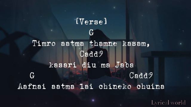 Bimbaakash ( Najik ) || Bartika Eam Rai || Guitar chords & Lyrics смотреть онлайн