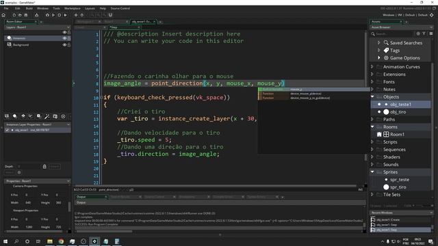 Sistema de tiro jogo top down - GameMaker смотреть онлайн