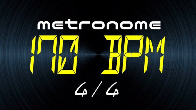 metronome 170 BPM 4/4 смотреть онлайн