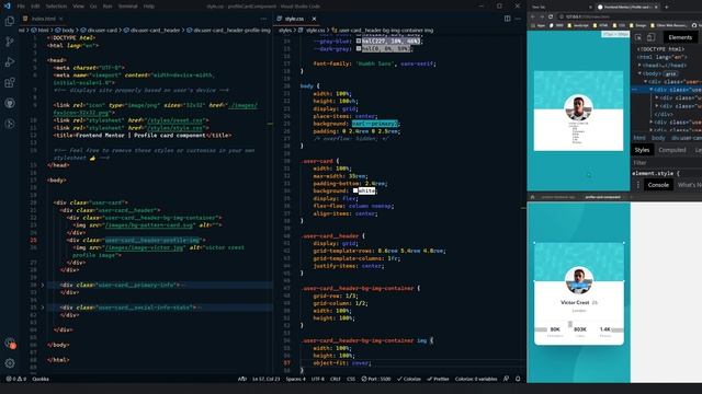 Coding a Profile Card Component - Frontend Mentor - CSS Grid & Flexbox смотреть онлайн