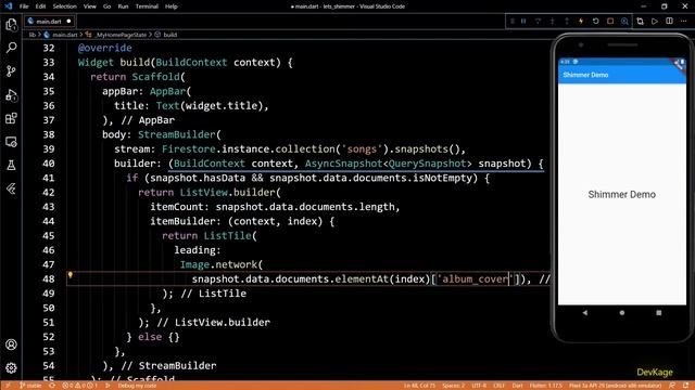 Animated Loading ListView using Shimmer in #Flutter App | #DevKage смотреть онлайн