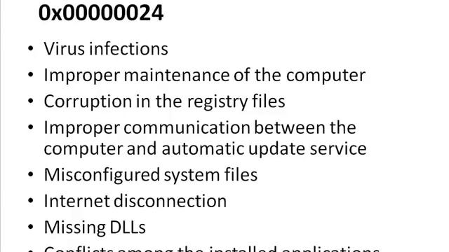 Fix Windows Stop Error 0x00000024 смотреть онлайн