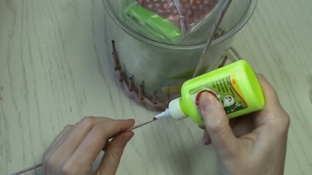 Кашпо для цветов из бумажной лозы / DIY смотреть онлайн