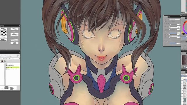 D.VA Digital Painting | in Corel Painter смотреть онлайн