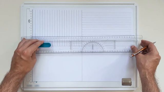 Using the Drawing Board, sliding ruler and drafting head. смотреть онлайн