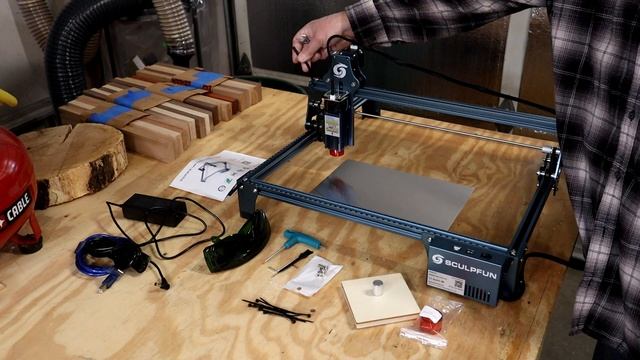 SculpFun S9 Laser Build and 1st Time Testing смотреть онлайн