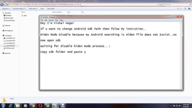 How to Android Studio Manual Sdk Path Changed other Drive in Hindi смотреть онлайн