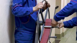 Намотка пожарных рукавов в двойную скатку