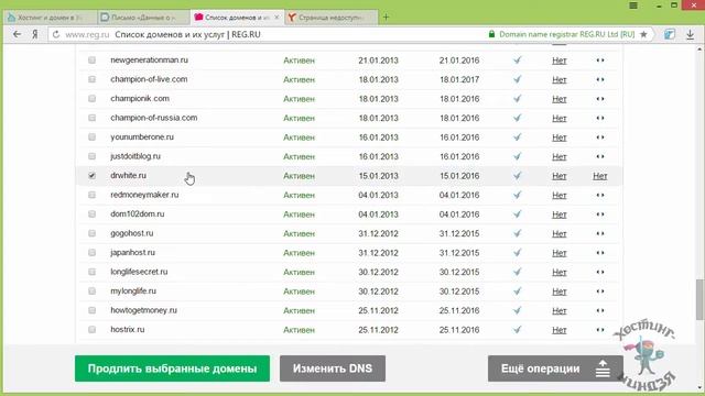 Хостинг domen-hosting.net. Как привязать домен смотреть онлайн