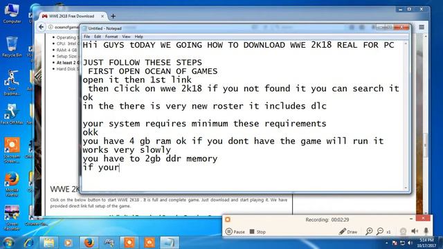 Wwe 2k18 free download for PC very easy step by step смотреть онлайн