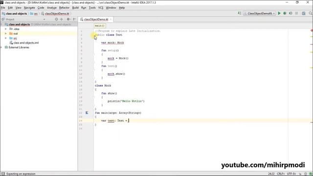#349 Kotlin Tutorial | Late initialization смотреть онлайн