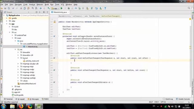Count text lenght in Android Studio смотреть онлайн