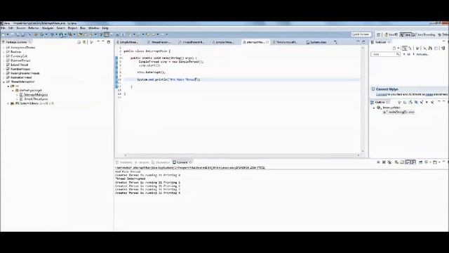 How to interrupt thread in java смотреть онлайн