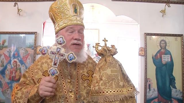 Визит Главы митрополии в храм Ксении Петербургской с Нижний Саянтуй смотреть онлайн