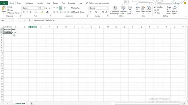 Wrap Text in excel By VBA Macro смотреть онлайн