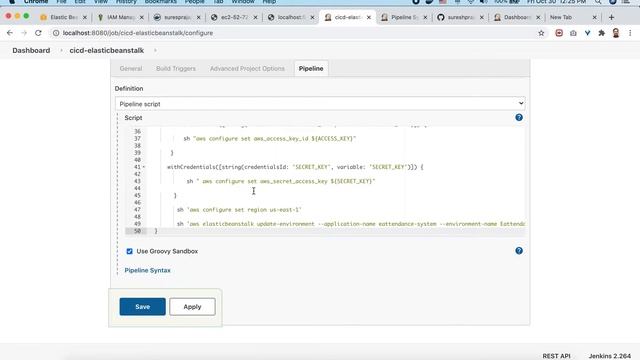 CICD PIPE LINE FOR AWS ELASTIC BEAN STALK USING JENKINS смотреть онлайн