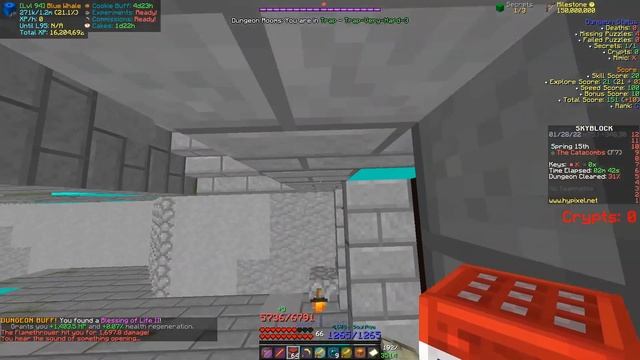 How to cheese 3 secret trap room | Hypixel Skyblock смотреть онлайн