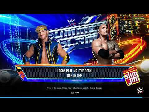 WWE2K24 Logan Paul vs The Rock смотреть онлайн