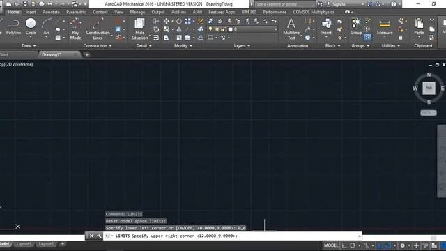 AUTOCAD ||HOW TO SET LIMITS IN AUTOCAD 2016 смотреть онлайн