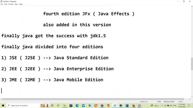 CORE JAVA tutorials || Demo - 2 || by Mr. Nageswar Rao On 13-09-2022 @10:30AM IST смотреть онлайн