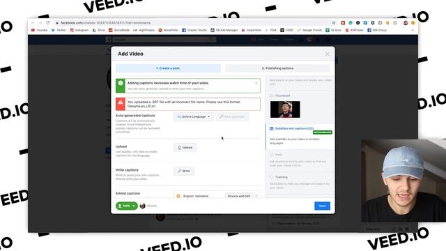 How to upload subtitle files to your Facebook videos in 2022 смотреть онлайн