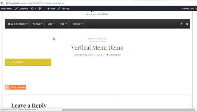 Free WordPress Plugin AP Mega Menu - Vertical Menu Setup and Home Configuration | WordPress Tutoria смотреть онлайн