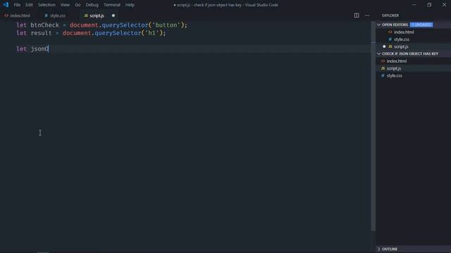 How to Check if Key is Present in JSON Object in Javascript смотреть онлайн