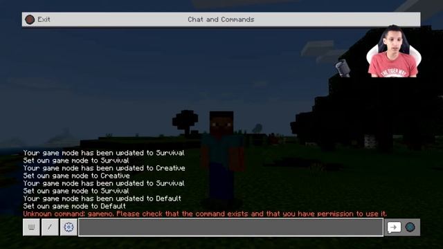 Minecraft GAME MODE COMMANDS Tutorial смотреть онлайн