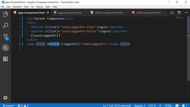 Angular Component Interaction - 11 - Template Reference Variables смотреть онлайн