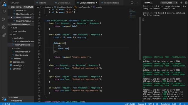 9. ExpressJS dan TypeScript : RESTful API - Bahasa Indonesia смотреть онлайн
