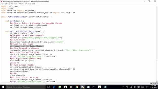 Selenium Python Webdriver Tutorial - Drag and Drop By Offset смотреть онлайн