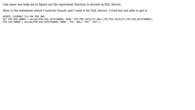 Databases: Decode function in SQL Server (2 Solutions!!) смотреть онлайн