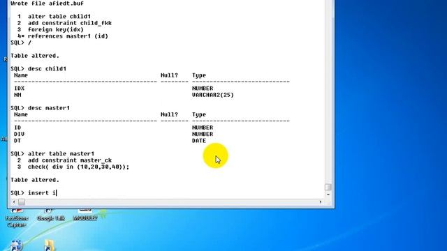 Oracle database Training : How to add constraints in Table смотреть онлайн