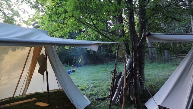Viking Camp: Axe Fried Bacon, New Tent, Some Archery | Bjørn Andreas Bull-Hansen смотреть онлайн