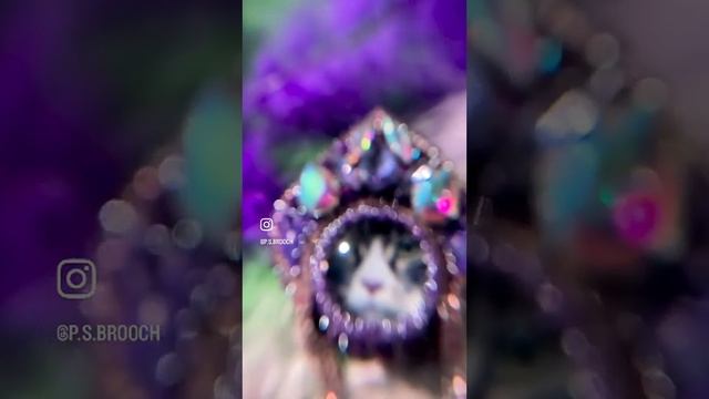 Кошка в кокошнике ? брошь из бисера смотреть онлайн