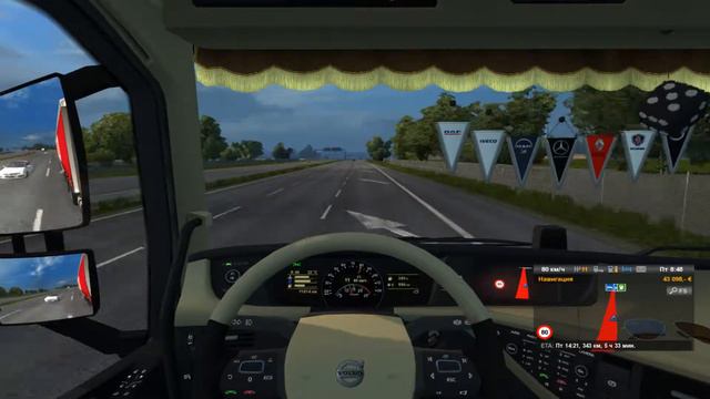 Везем Грузовые шины. Helsingborg - Hannover. Euro Truck Simulator 2 + пак прицепов смотреть онлайн
